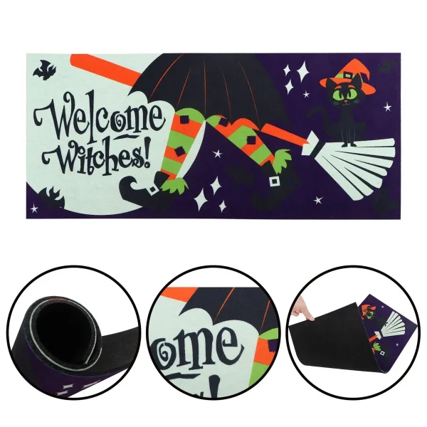 Witch Party With Moon Doormat 22in X 10in 2 Witch Party With Moon Doormat 22in X 10in - Image 2