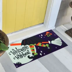 Witch Party With Moon Doormat 22in X 10in 10 Witch Party With Moon Doormat 22in X 10in -Holiday Discount Store Witch Party with Moon Doormat 22in x 10in 5 result 600x600 1