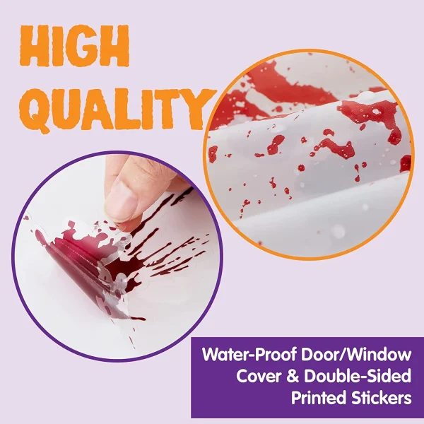 Zombie Hand Door Cover+2 Widow Covers+Weapon Garland+Window Stickers 11*14in 4 Zombie Hand Door Cover+2 Widow Covers+Weapon Garland+Window Stickers 11*14in - Image 4