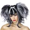 "Bad Fairy - Black/White" Halloween Wig