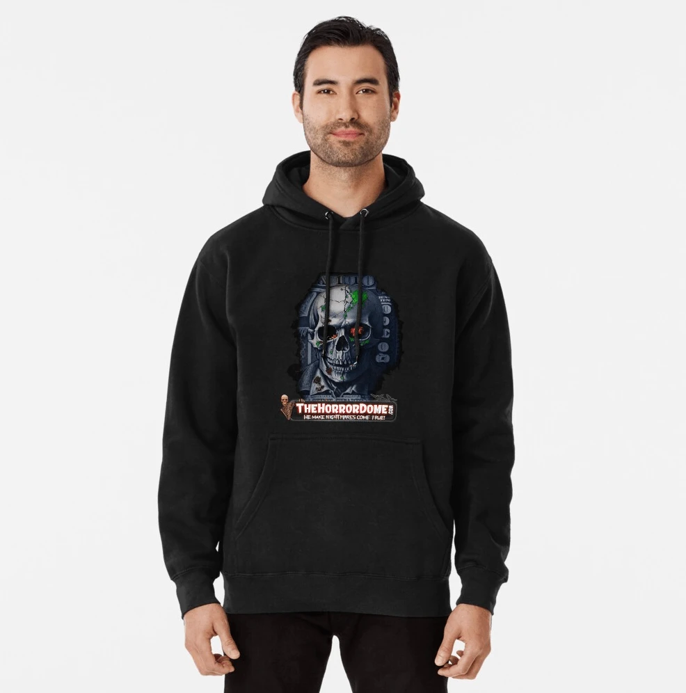 HorrorDome Zombie Skull Pullover Hoodie 1 HorrorDome Zombie Skull Pullover Hoodie