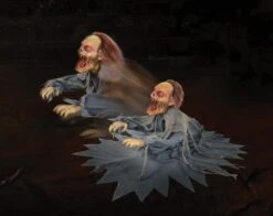 "Lunging Zombie Reaper" Electric Animated Halloween Prop - Open Box