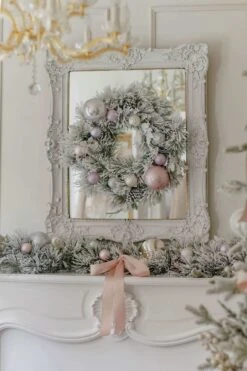 King Of Christmas Marquis Flock Collection 4-Piece Set With Warm White LED Lights (Battery Operated) -Holiday Discount Store marquis flock