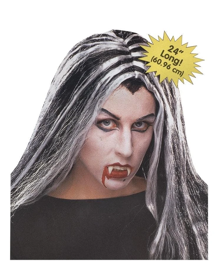 "Vampiress - Two-Toned" Halloween Wig 1 "Vampiress - Two-Toned" Halloween Wig